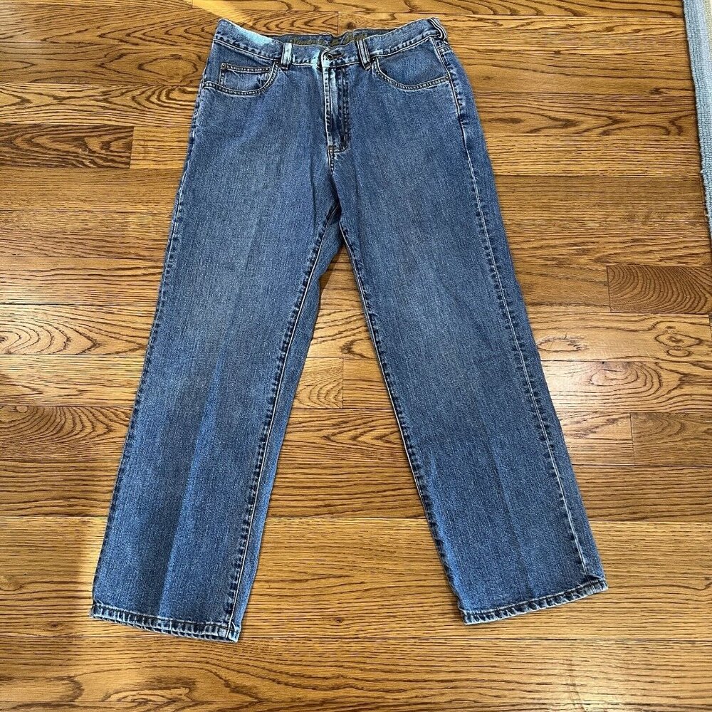 Tommy Bahama Classic Fit Mens Mid Rise Straight Stretch Blue Jeans Size 34x30
